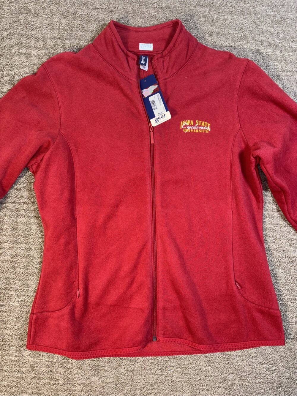 Iowa State Full Zip Fleece Jacket NWT XL Women’s Red